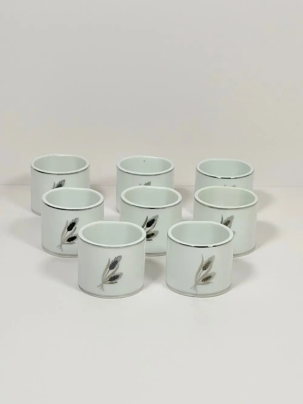 Fukagawa Arita Napkin Rings|Holders ~ Set of 8